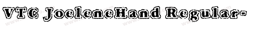 VTC JoeleneHand Regular字体转换